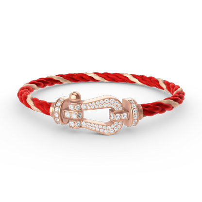 [Liorra]FORCE LARGE HORSESHOE FULL DIAMOND BRACELET Liorra GOLD