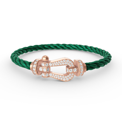 [Liorra]FORCE LARGE HORSESHOE FULL DIAMOND BRACELET Liorra GOLD