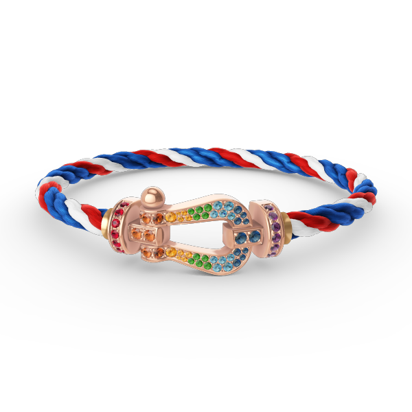 [Liorra]FORCE LARGE HORSESHOE  COLORED DIAMOND BRACELET Liorra GOLD