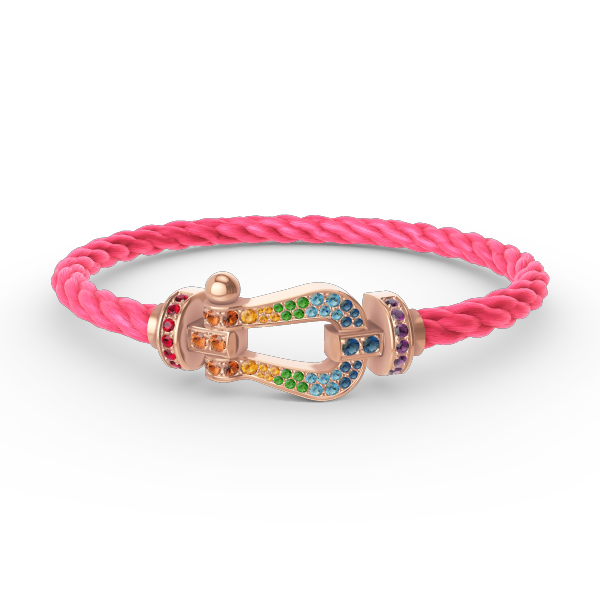 [Liorra]FORCE LARGE HORSESHOE  COLORED DIAMOND BRACELET Liorra GOLD