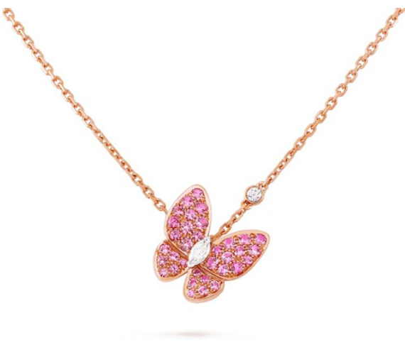 [Liorra]BUTTERFLY RED DIAMOND Liorra GOLD NECKLACE
