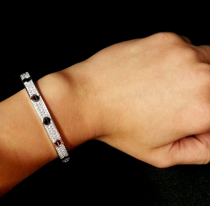 [Liorra]LOVE BRACELET 6.1MM DIAMOND-PAVED CERAMIC