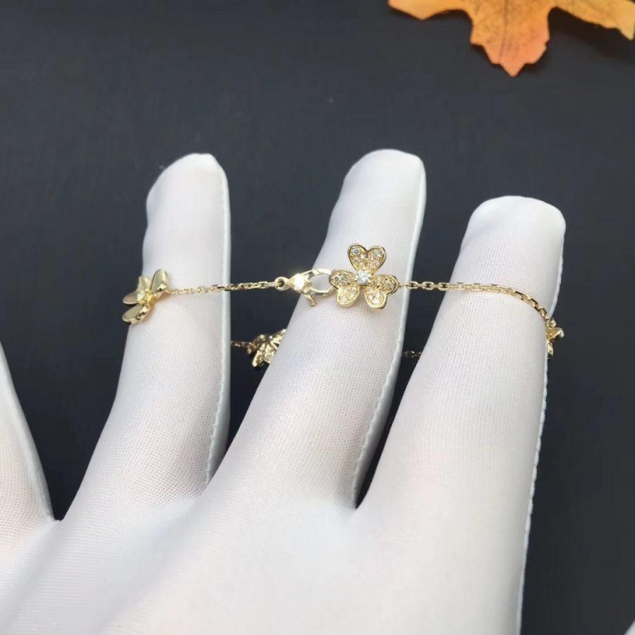 [Liorra]FRIVOLE GOLD 5 FLOWERS BRACELET