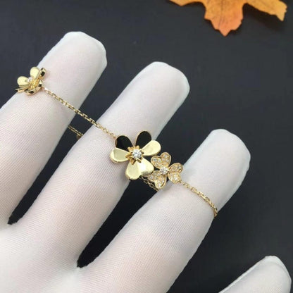 [Liorra]FRIVOLE GOLD 5 FLOWERS BRACELET