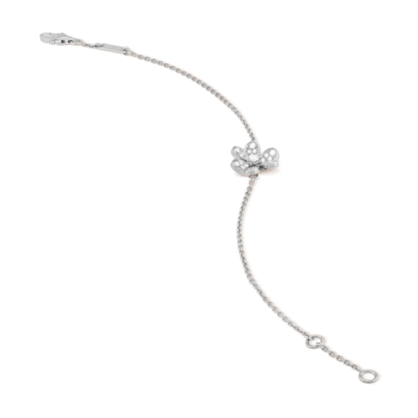 [Liorra]FRIVOLE SILVER FLOWER DIAMOND BRACELET