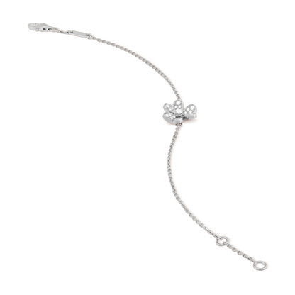 [Liorra]FRIVOLE SILVER FLOWER DIAMOND BRACELET