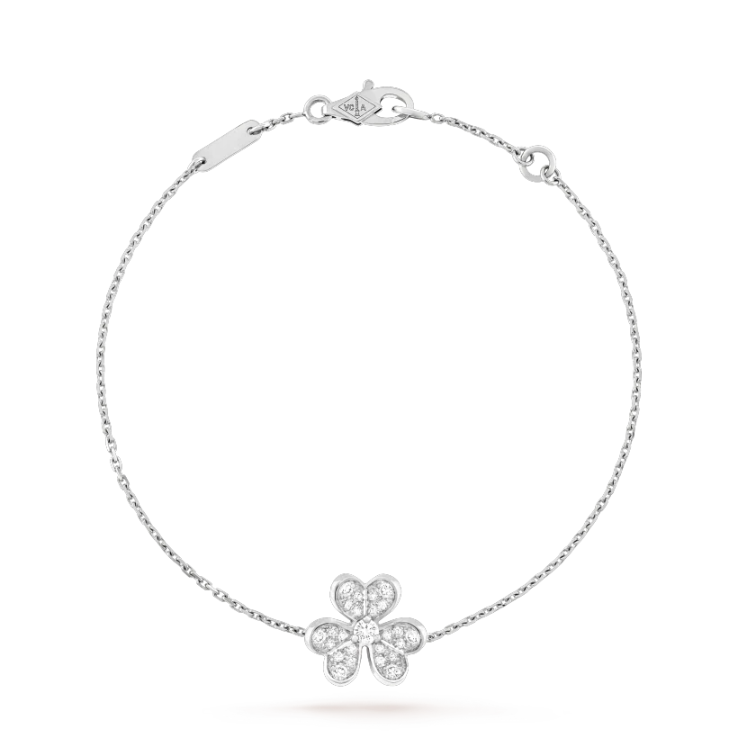 [Liorra]FRIVOLE SILVER FLOWER DIAMOND BRACELET