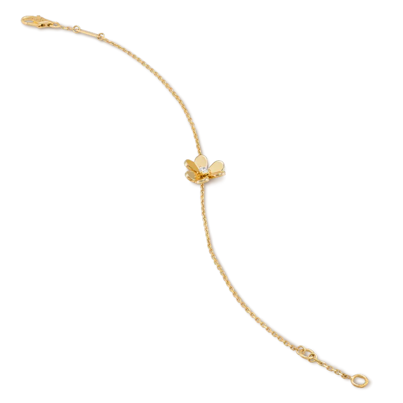 [Liorra]FRIVOLE GOLD FLOWER PINK MALACHITE BRACELET