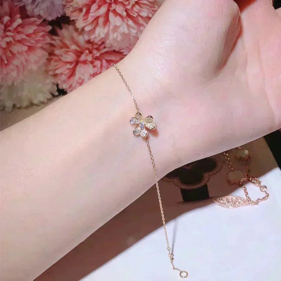 [Liorra]FRIVOLE GOLD FLOWER DIAMOND BRACELET