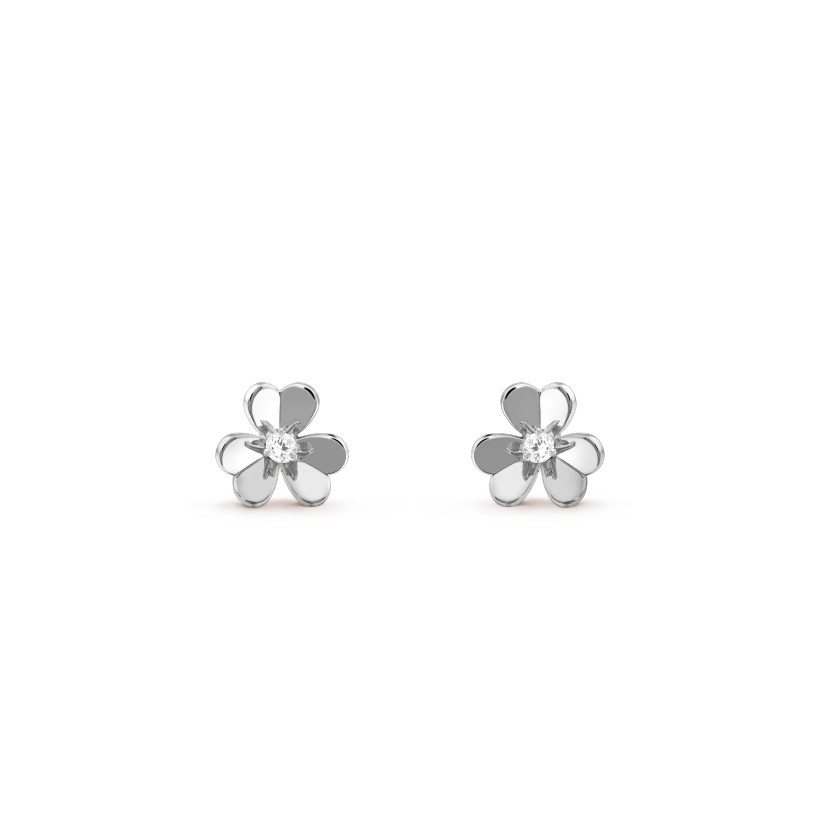 [Liorra]FRIVOLE MINI SILVER FLOWER EARRINGS