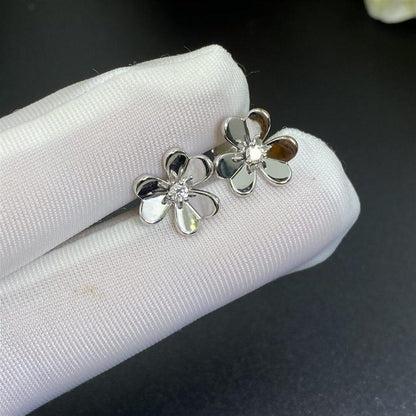[Liorra]FRIVOLE MINI SILVER FLOWER EARRINGS