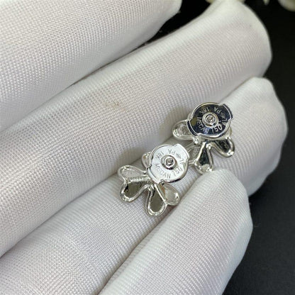 [Liorra]FRIVOLE MINI SILVER FLOWER EARRINGS