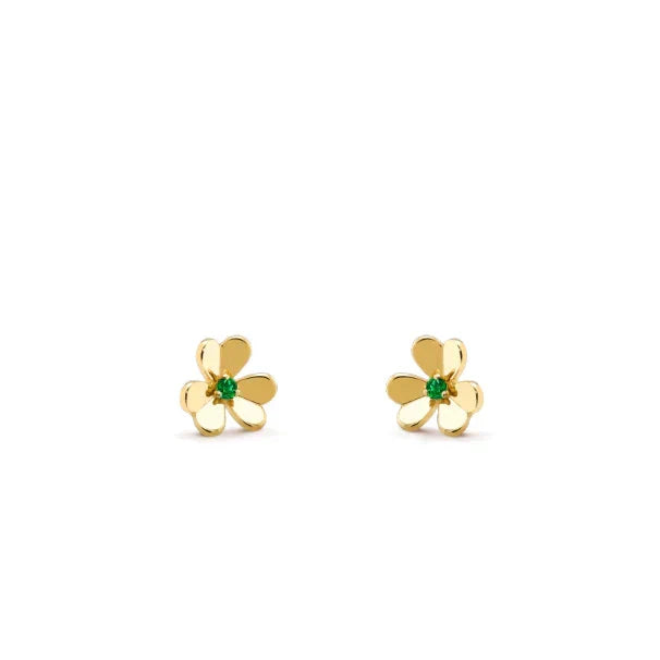 [Liorra]FRIVOLE  FLOWER MALACHITE EARRINGS