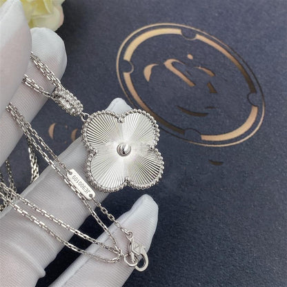 [Liorra]CLOVER 25MM SILVER BIG CLOVER NECKLACE