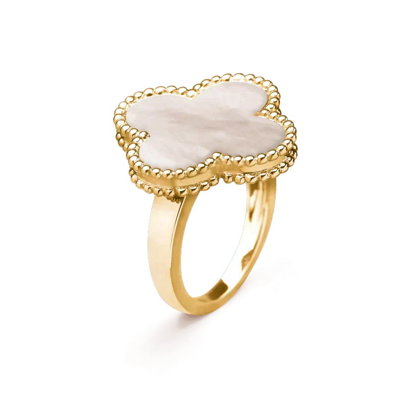[Liorra]CLOVER WHITE MOP RING