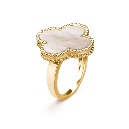 [Liorra]CLOVER WHITE MOP RING