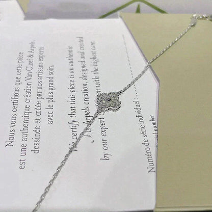 [Liorra]CLOVER  SINGLE FLOWER BRACELET SILVER