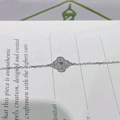 [Liorra]CLOVER  SINGLE FLOWER BRACELET SILVER