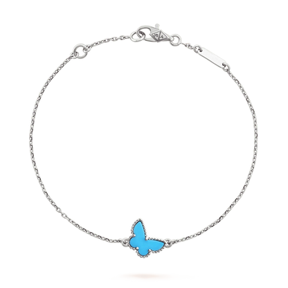 [Liorra]BUTTERFLY TURQUOISE BUTTERFLY BRACELET SILVER
