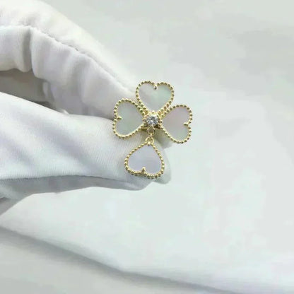 [Liorra]SWEET CLOVER WHITE MOP RING