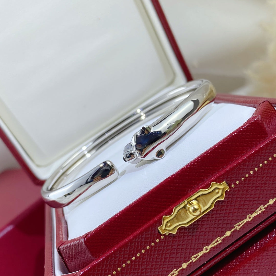 [Liorra]PANTHERE SILVER OPEN BRACELET