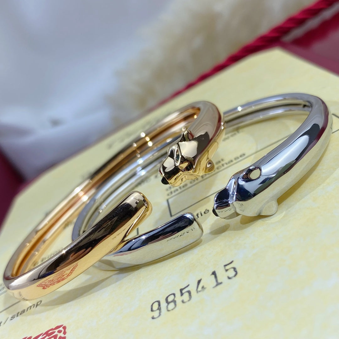 [Liorra]PANTHERE SILVER OPEN BRACELET