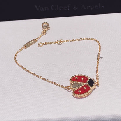 [Liorra]LUCKY SPRING 1 MOTIF PINK GOLD BRACELET