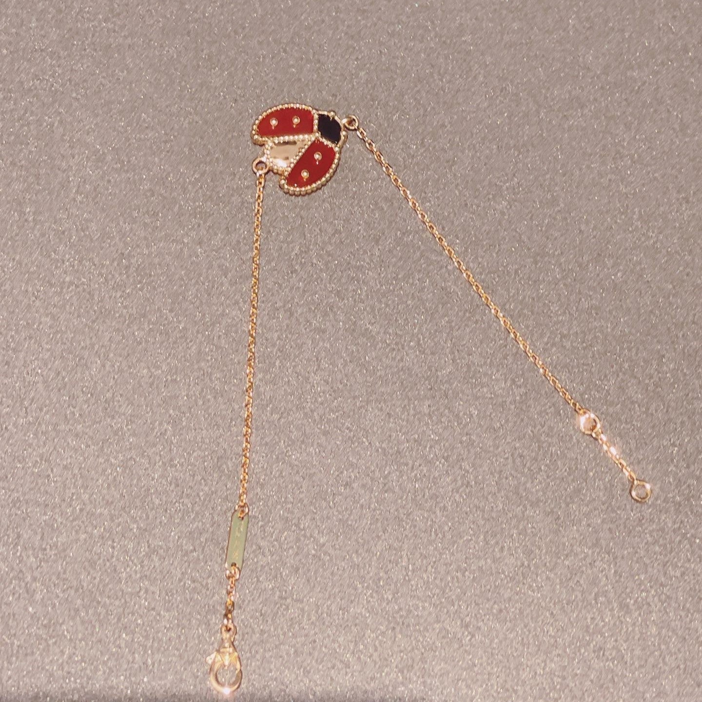 [Liorra]LUCKY SPRING 1 MOTIF PINK GOLD BRACELET