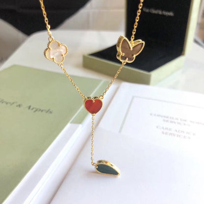 [Liorra]LUCKY SPRING 4 MOTIFS Liorra GOLD NECKLACE