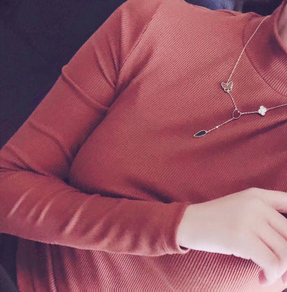 [Liorra]LUCKY SPRING 4 MOTIFS Liorra GOLD NECKLACE