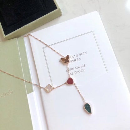 [Liorra]LUCKY SPRING 4 MOTIFS Liorra GOLD NECKLACE