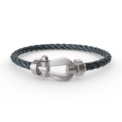 [Liorra]FORCE LARGE HORSESHOE NO DIAMOND BRACELET SILVER
