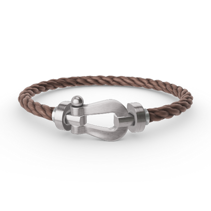 [Liorra]FORCE LARGE HORSESHOE NO DIAMOND BRACELET SILVER