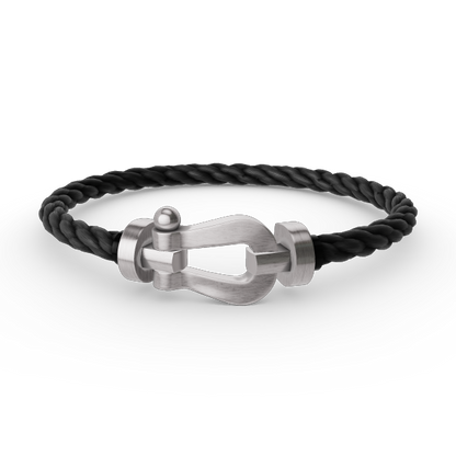 [Liorra]FORCE LARGE HORSESHOE NO DIAMOND BRACELET SILVER