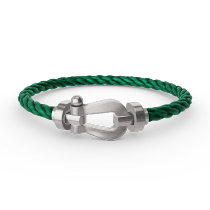 [Liorra]FORCE LARGE HORSESHOE NO DIAMOND BRACELET SILVER