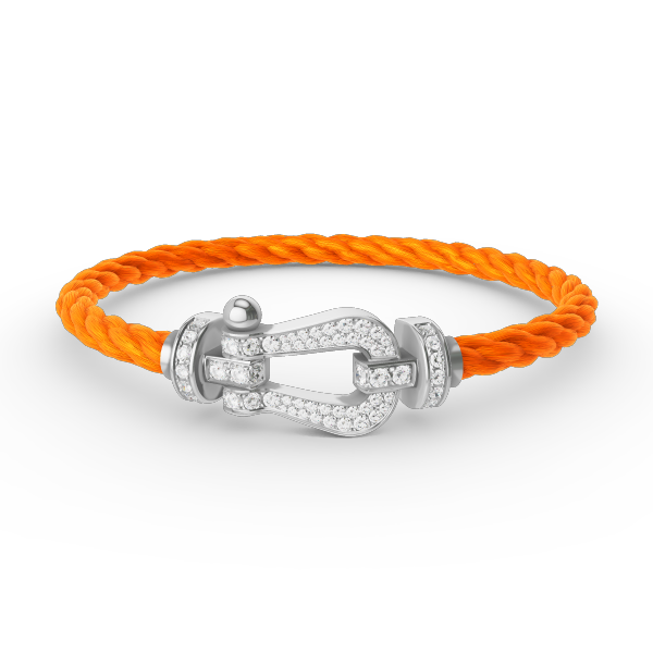 [Liorra]FORCE LARGE HORSESHOE FULL DIAMOND BRACELET SILVER