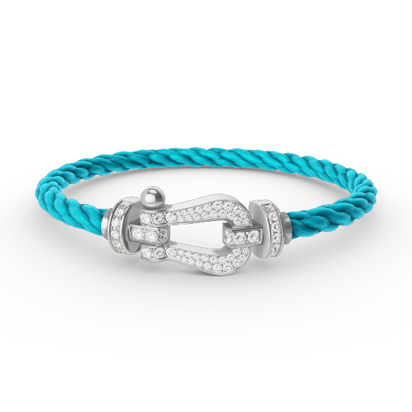 [Liorra]FORCE LARGE HORSESHOE FULL DIAMOND BRACELET SILVER