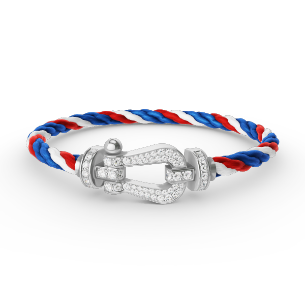 [Liorra]FORCE LARGE HORSESHOE FULL DIAMOND BRACELET SILVER