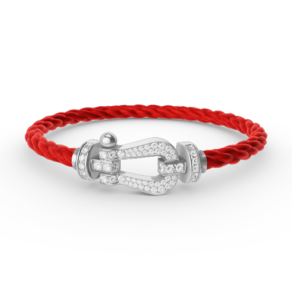 [Liorra]FORCE LARGE HORSESHOE FULL DIAMOND BRACELET SILVER