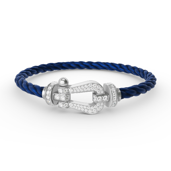 [Liorra]FORCE LARGE HORSESHOE FULL DIAMOND BRACELET SILVER