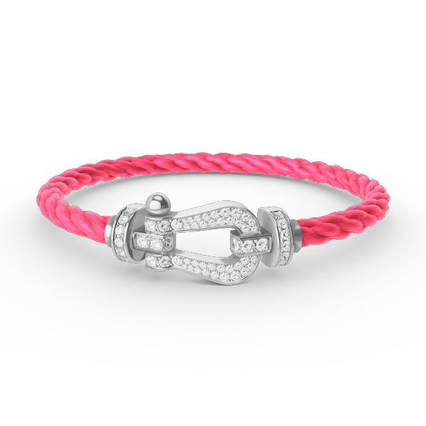 [Liorra]FORCE LARGE HORSESHOE FULL DIAMOND BRACELET SILVER