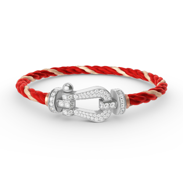 [Liorra]FORCE LARGE HORSESHOE FULL DIAMOND BRACELET SILVER