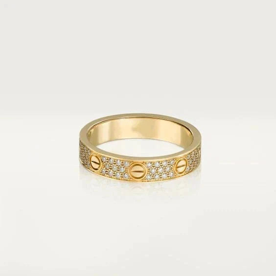 [Liorra]LOVE RING 3.6MM DIAMOND PAVED