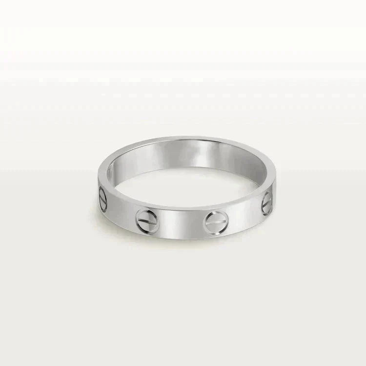 [Liorra]LOVE RING 4MM 1 DIAMOND SILVER