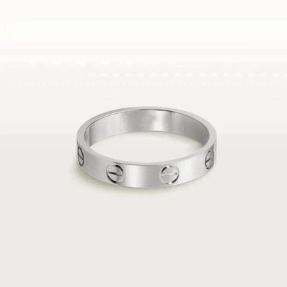 [Liorra]LOVE RING 4MM 1 DIAMOND SILVER