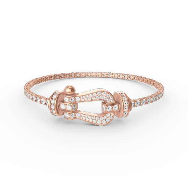 [Liorra]FORCE  LARGE HORSESHOE FULL DIAMOND TENNIS BRACELET
